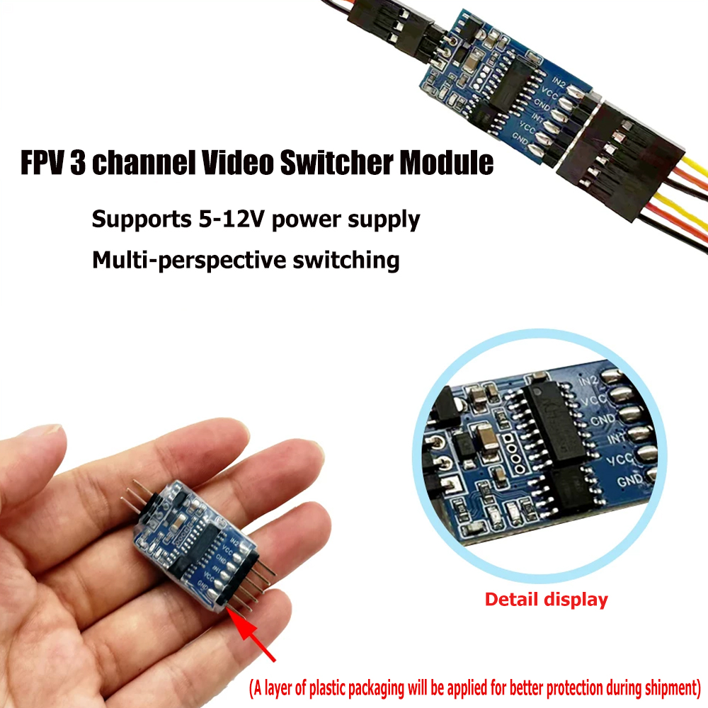 Modul Pengalih Video 3 Saluran - Fpv Drone Receiver ulasan dan harga