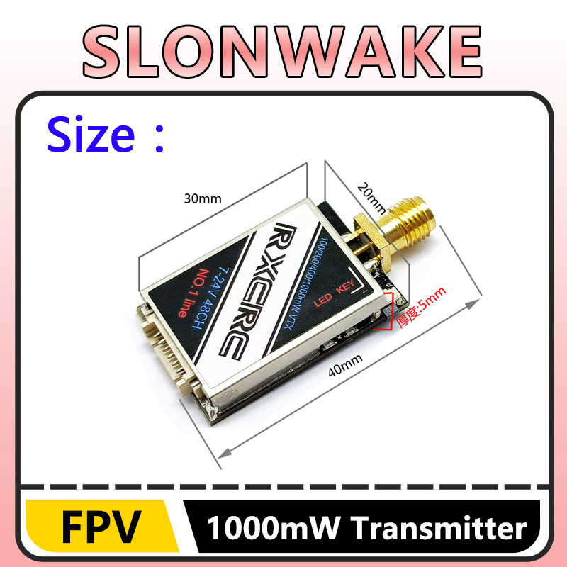 SLONWAKE 5.8G 48CH 1W VTX 100/ - Fpv Drone Frame ulasan dan harga